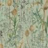 green botanical printed fabric from Voyage Maison