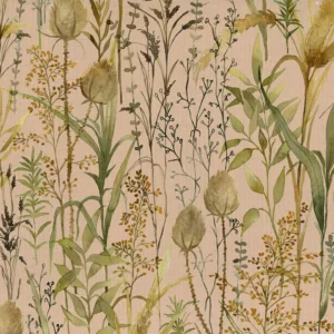 pink botanical printed fabric from Voyage Maison