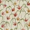 red botanical printed fabric from Voyage Maison