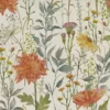 red botanical printed fabric from Voyage Maison
