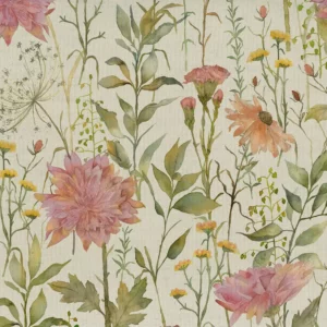 multicolour botanical printed fabric from Voyage Maison