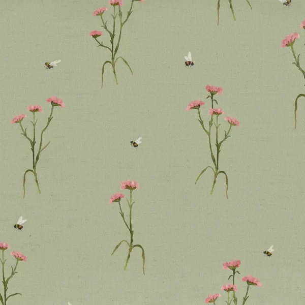 orange botanical printed fabric from Voyage Maison