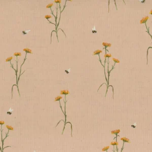 orange botanical printed fabric from Voyage Maison