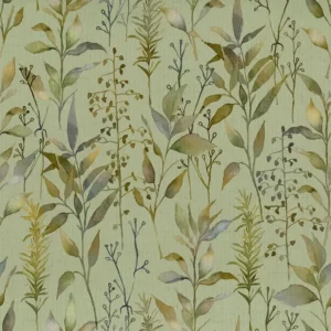 blue botanical printed fabric from Voyage Maison