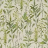 green botanical printed fabric from Voyage Maison