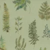 green botanical printed fabric from Voyage Maison