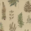 brown botanical printed fabric from Voyage Maison