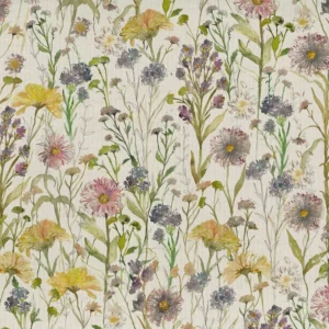 yellow botanical printed fabric from Voyage Maison