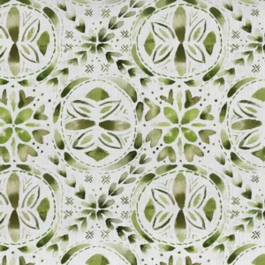 green traditional printed fabric from Voyage Maison