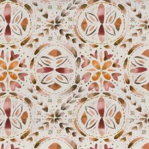 red traditional printed fabric from Voyage Maison
