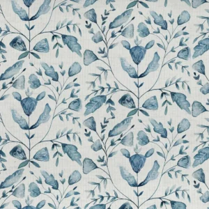 blue botanical printed fabric from Voyage Maison