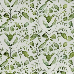 green botanical printed fabric from Voyage Maison