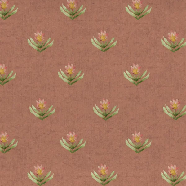red botanical printed fabric from Voyage Maison