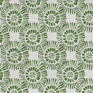 green traditional printed fabric from Voyage Maison