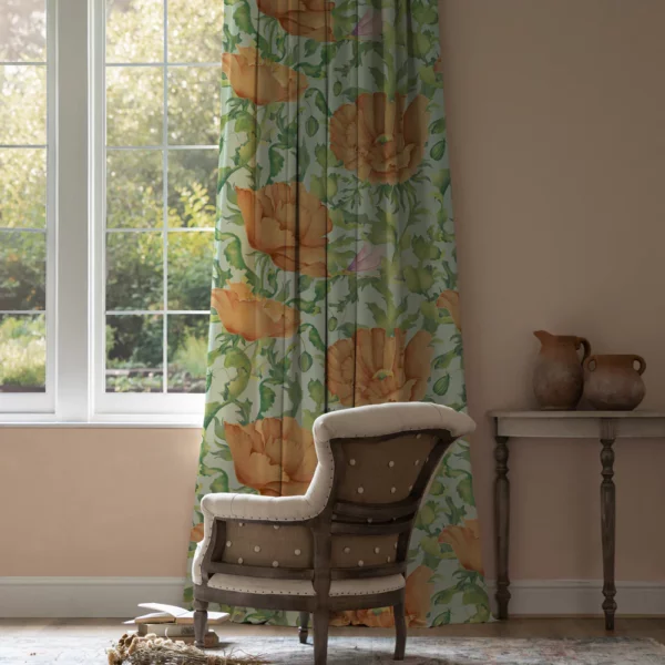 Valeria Fabric - Tangerine from