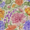 multicolour botanical printed fabric from Voyage Maison