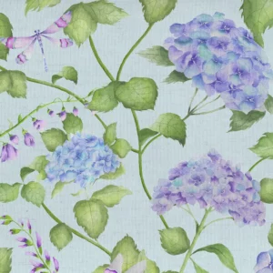 green botanical printed fabric from Voyage Maison