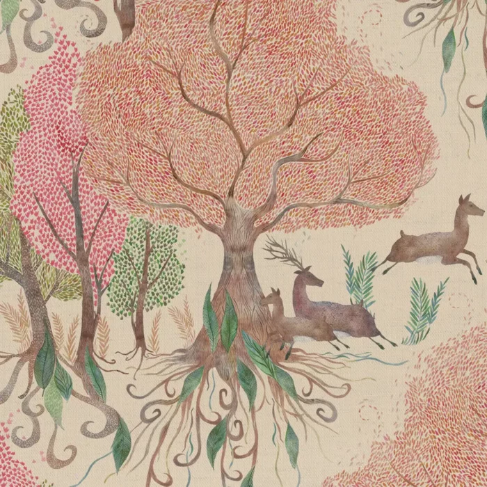 Willow Woods Fabric - Blush swatch