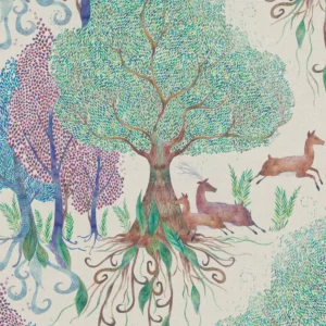 green animal printed fabric from Voyage Maison