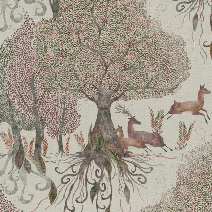 Willow Woods Fabric - Stone swatch