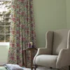 purple floral printed fabric from Voyage Maison in a room 1