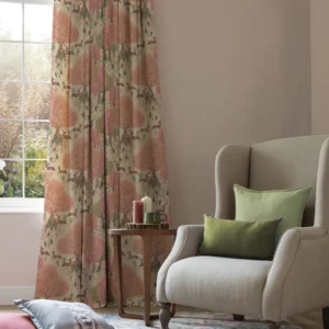 brown floral printed fabric from Voyage Maison in a room 1