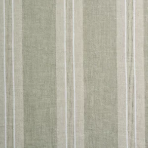green striped cotton fabric from Kai