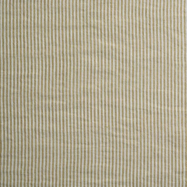 Ingrid Fabric - Honey by yellow striped woven fabric from Kai