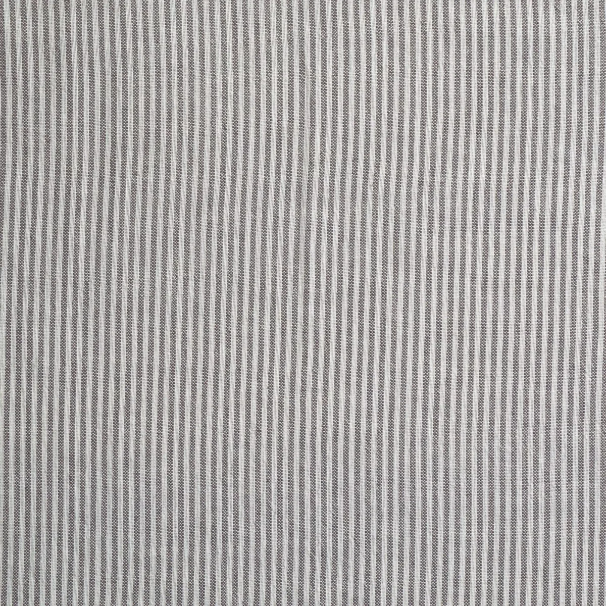 Ingrid Fabric - Flint by black-grey striped woven fabric from Kai