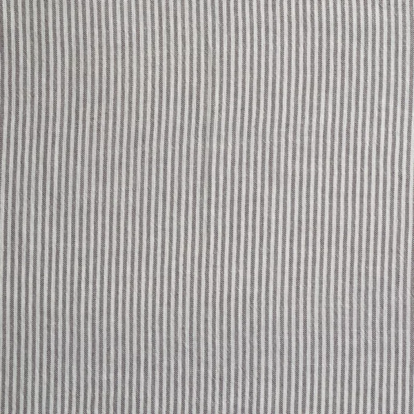 Ingrid Fabric - Flint by black-grey striped woven fabric from Kai