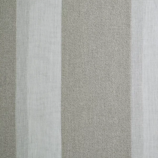 Elin Fabric - Jute by black-grey striped woven fabric from Kai