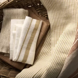 white textured fabric with basket