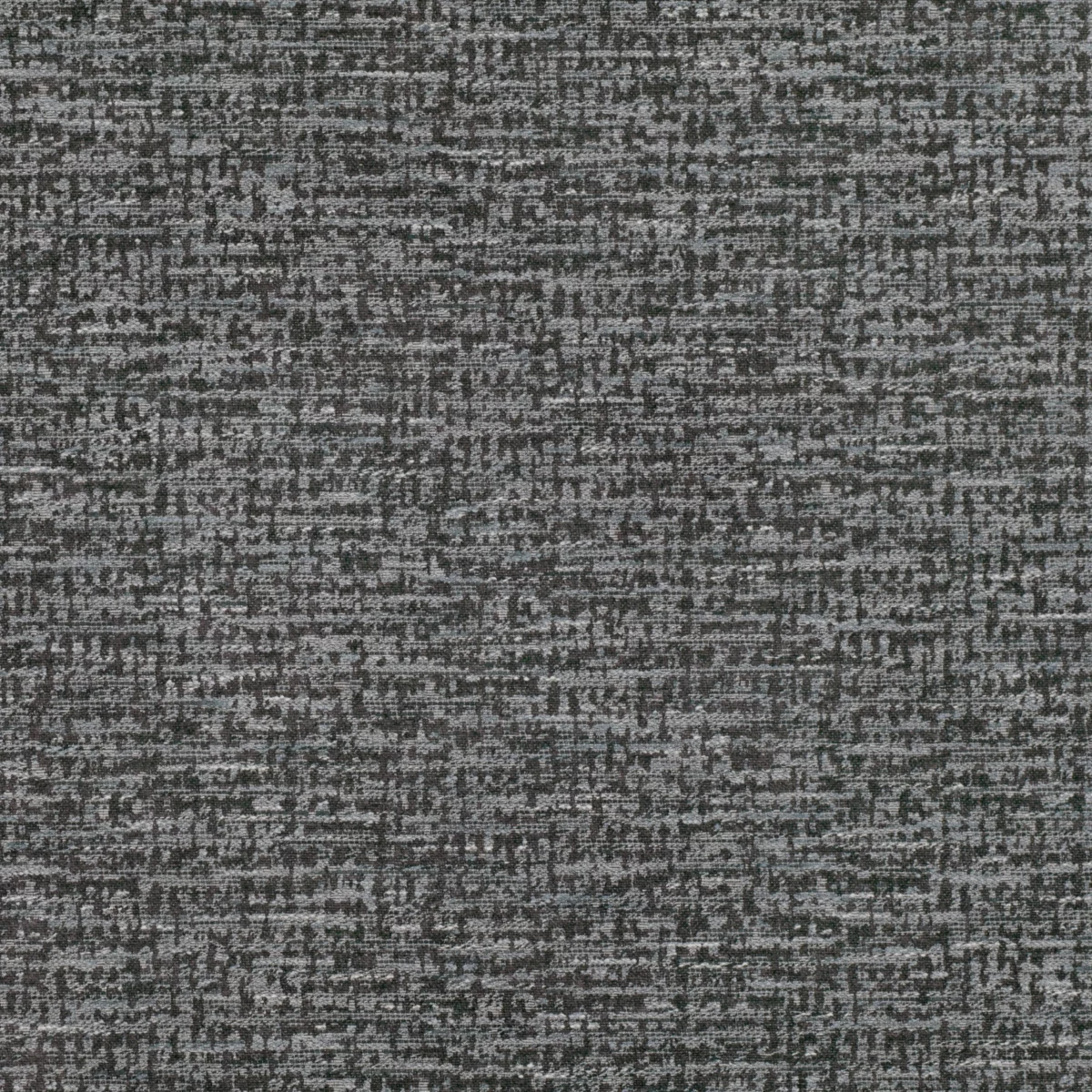 Halsey Fabric - Anthracite by black-grey plain velvet-chenille fabric from Romo