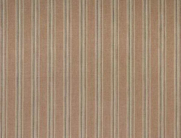 Sillia Fabric - Russet by brown striped woven fabric from Kai