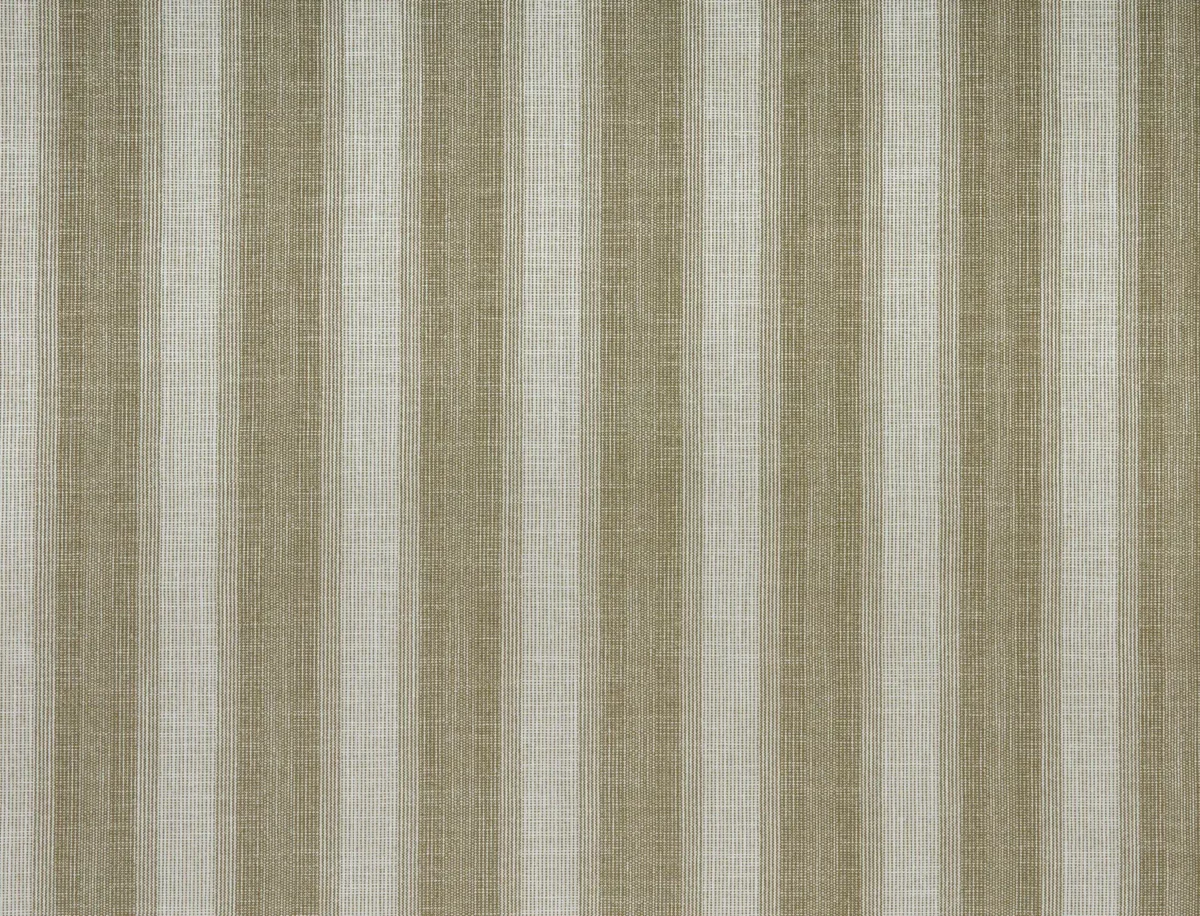 Nissa Fabric - Caper by green striped woven fabric from Kai