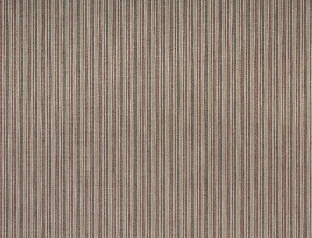 Karlson Fabric - Russet by brown striped woven fabric from Kai