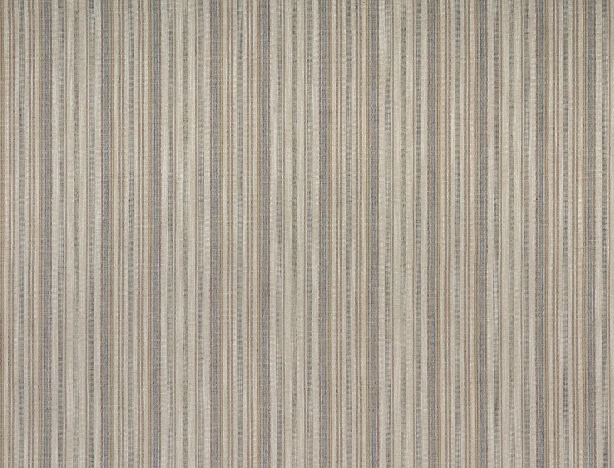 Aksel Fabric - Praline by brown striped woven fabric from Kai