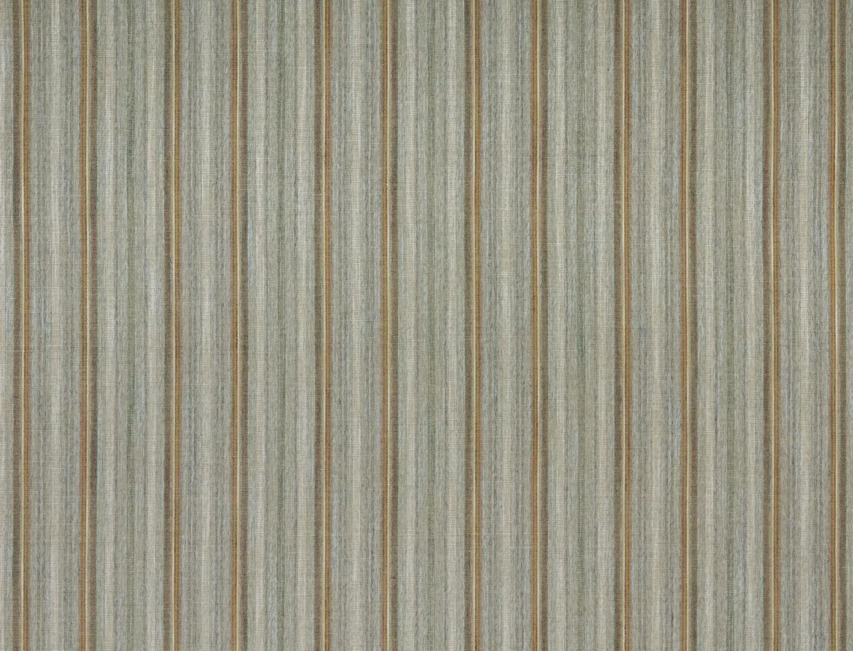 Aksel Fabric - Mineral by green striped woven fabric from Kai