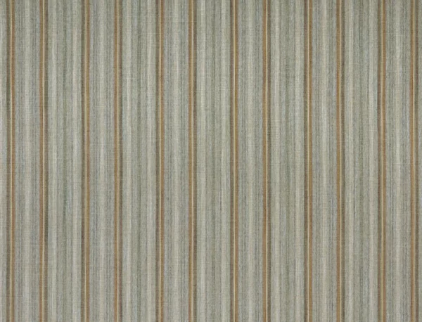 Aksel Fabric - Mineral by green striped woven fabric from Kai