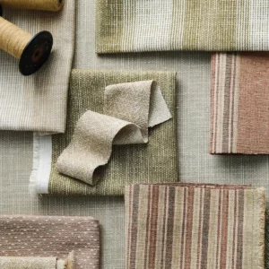 black-grey plain fabric with other fabrics