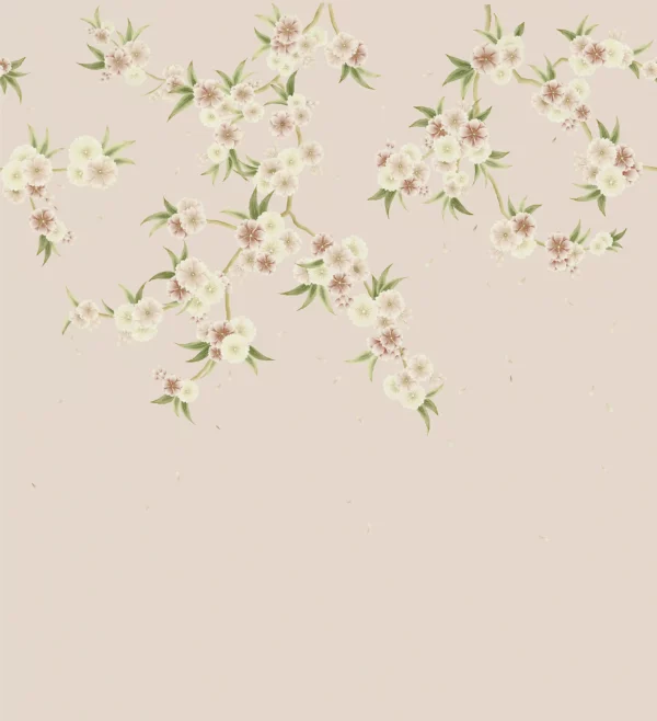 Rosa Wallpaper - Blush Pearl / Peony / Meadow by pink botanical wallpaper from harlequin x diane hill