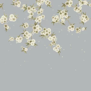 black-grey botanical wallpaper from harlequin x diane hill