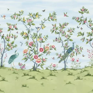 blue animal wallpaper from harlequin x diane hill