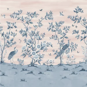 blue animal wallpaper from harlequin x diane hill