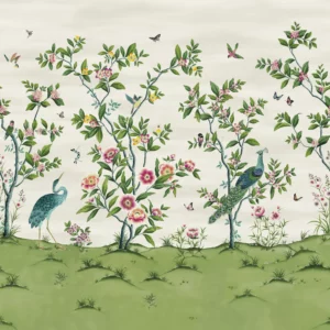 green animal wallpaper from harlequin x diane hill