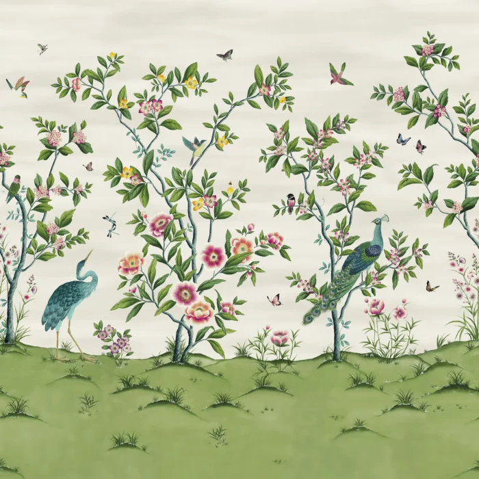 Florence Wallpaper - Fig Blossom / Apple / Peony swatch