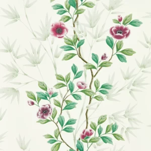 green botanical wallpaper from harlequin x diane hill