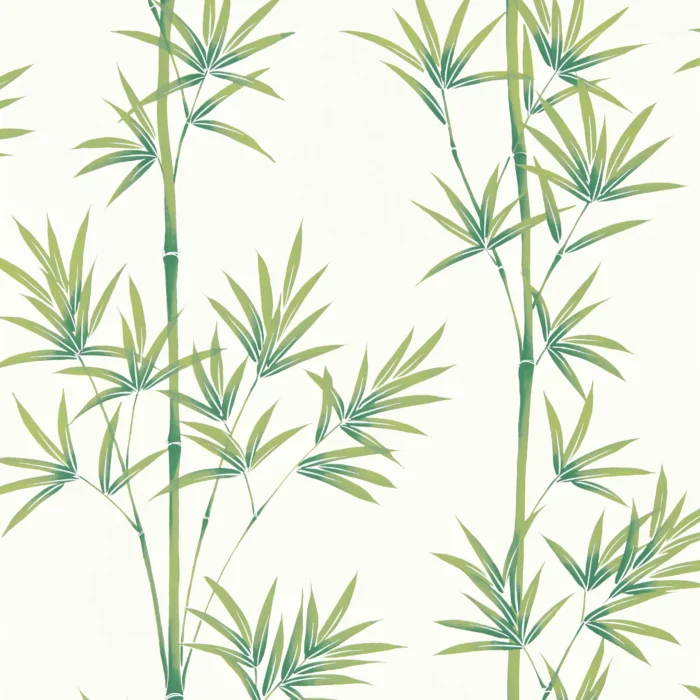 Isabella Wallpaper - Porcelain / Bamboo fabric swatch HDHW112915
