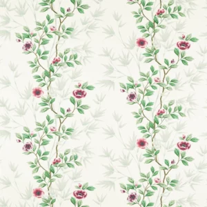 green botanical cotton fabric from Harlequin x Diane Hill
