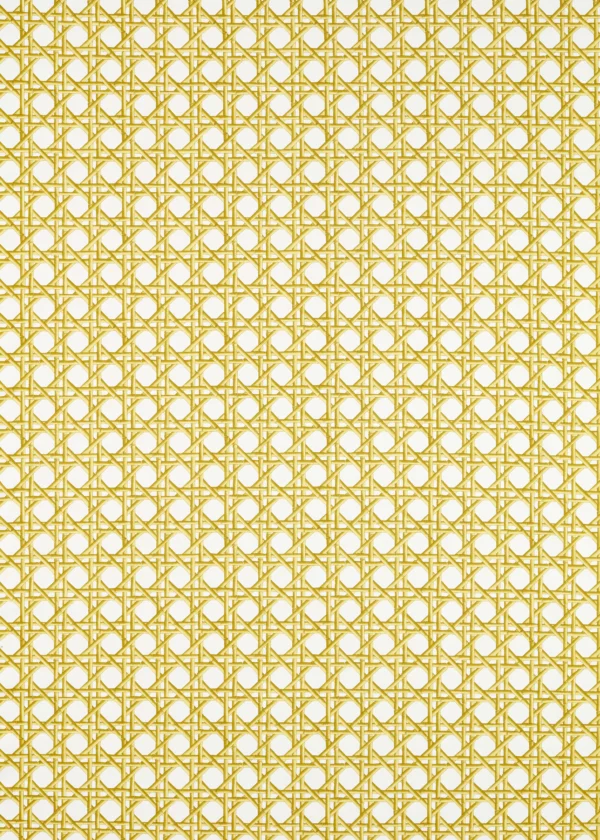 Lovelace Fabric - Honey / Paper Lantern by yellow geometric cotton fabric from Harlequin x Diane Hill